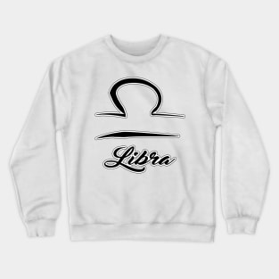 Libra Zodiac Design Crewneck Sweatshirt